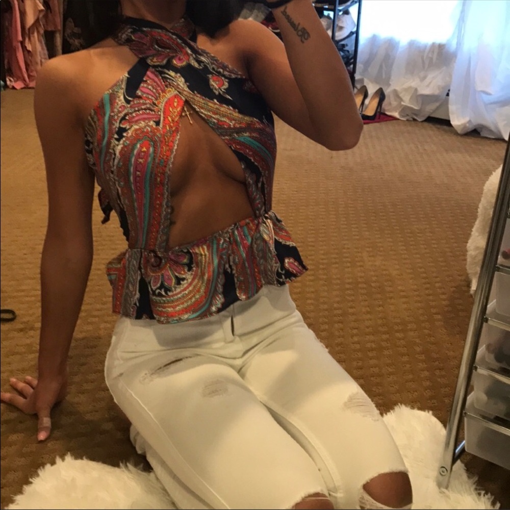 Multi colored top